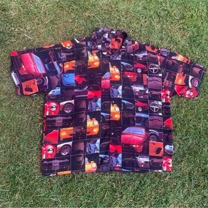 RARE Vintage Billion Bay Hawaiian “EXOTIC CAR” hawaiian Shirt size 3XL
